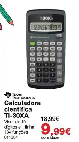 Staples Texas instruments calculadora científica ti-30xa promoção
