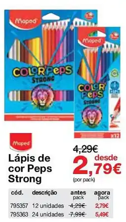 Staples Lápis de cor Peps Strong promoção