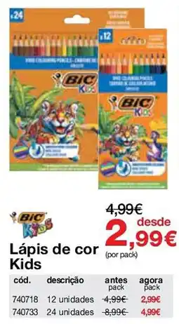 Staples Lápis de cor Kids promoção