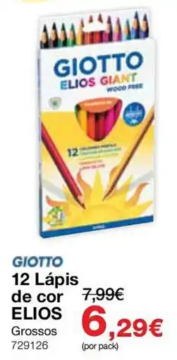 Staples Giotto 12 Lápices de cor Elios promoção