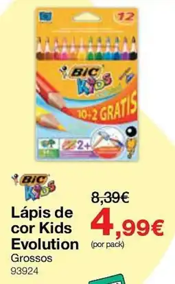 Staples Lápis de cor Kids Evolution Grossos promoção