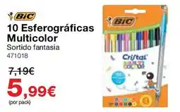 Staples Bic 10 Esferográficas Multicolor Sortido fantasia promoção