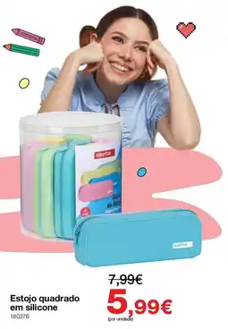 Staples Estojo quadrado em silicone promoção
