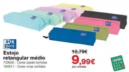 Staples Estojo retangular médio Oxford promoção