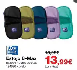 Staples Estojo B-Max Oxford promoção