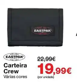 Staples Carteira Crew Eastpak promoção