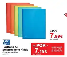 Staples Portfólio A3 polipropileno rígido promoção