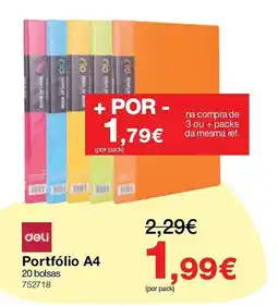 Staples Deli Portfólio A4 promoção