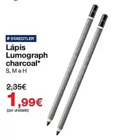 Staples Staedtler lápis lumograph charcoal promoção