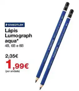 Staples Staedtler lápis lumograph aqua* 4b, 6b e 8b promoção