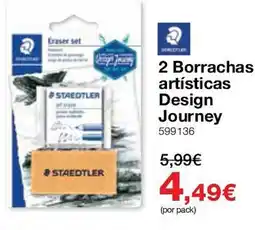 Staples 2 Borrachas artísticas Design Journey promoção