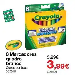 Staples Crayola marcadores quadro branco promoção