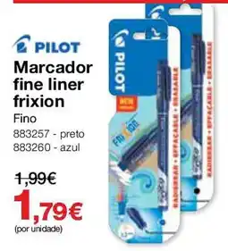 Staples Pilot marcador fine liner frixion promoção