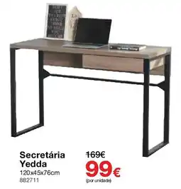 Staples Secretária Yedda promoção