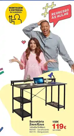 Staples Secretária Zeus/Ezus promoção