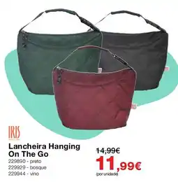 Staples Iris lancheira hanging on the go promoção