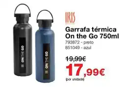 Staples iris garrafa térmica on the go promoção