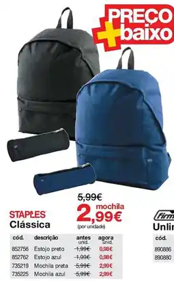Staples staples clássica promoção