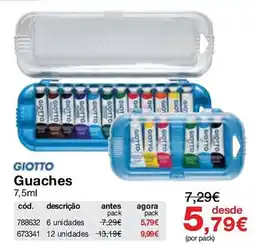 Staples Giotto Guaches promoção