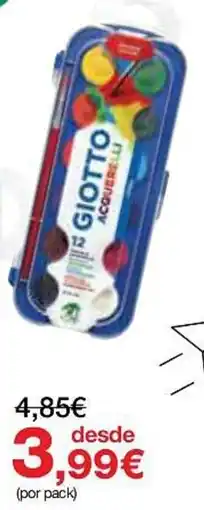 Staples Giotto acquerelli promoção