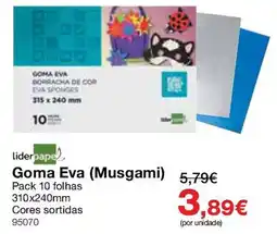 Staples Goma Eva (Musgami) promoção