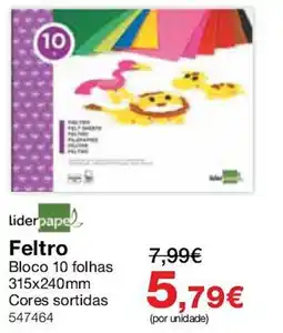 Staples Feltro promoção