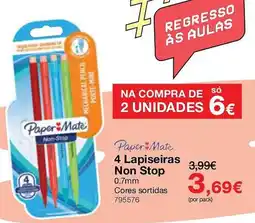 Staples Paper Mate 4 Lapiseiras Non Stop promoção