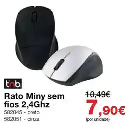 Staples Rato Miny sem fios 2,4Ghz promoção
