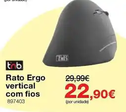 Staples tnb rato ergo vertical com fios promoção