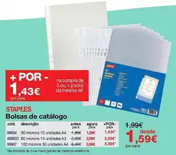 Staples Staples bolsas de catálogo promoção