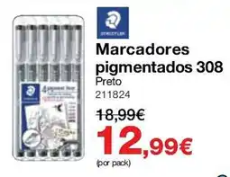 Staples Specter Marcadores pigmentados 308 Preto promoção
