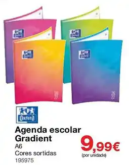 Staples Agenda escolar Gradient Oxford promoção