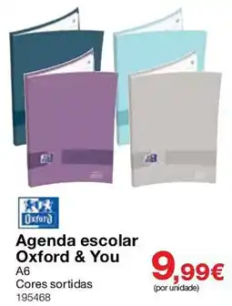 Staples Agenda escolar Oxford & You promoção