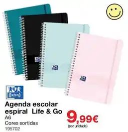 Staples Agenda escolar espiral Life & Go promoção