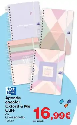 Staples Agenda escolar Oxford & Me Cute promoção
