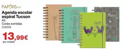 Staples Agenda escolar espiral Tucson promoção