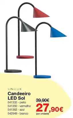 Staples Unilux candeeiro led sol promoção