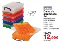 Staples Really Useful Caixa de arrumação A4 promoção