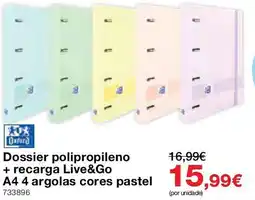 Staples Oxford Dossier polipropileno promoção