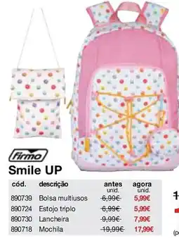 Staples Firmo Smile UP Mochila promoção