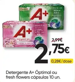 Froiz Detergente A+ Óptimal ou fresh flowers cápsulas promoção