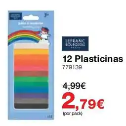 Staples 12 plasticinas lefranc eourgeois promoção