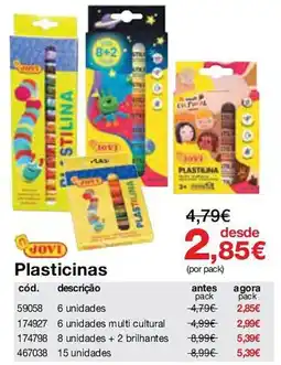 Staples Plasticinas Jovi promoção