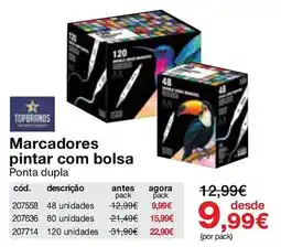 Staples Marcadores pintar com bolsa Topbrands promoção