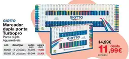 Staples Giotto marcador dupla ponta turbopro promoção