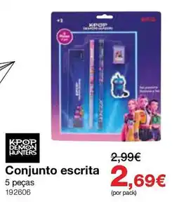 Staples Kpop demon hunters conjunto escrita promoção