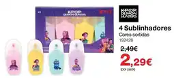 Staples Kpop demon hunters 4 sublinhadores promoção