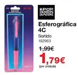 Staples Kpop demon hunters esferográfica 4c promoção
