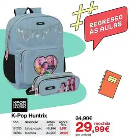 Staples K-Pop Huntrix Mochila promoção