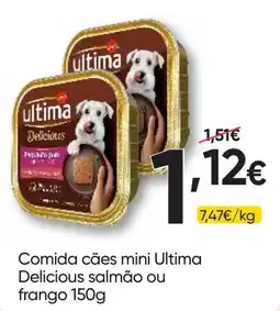 Froiz Comida cães mini Ultima Delicious salmão ou frango promoção